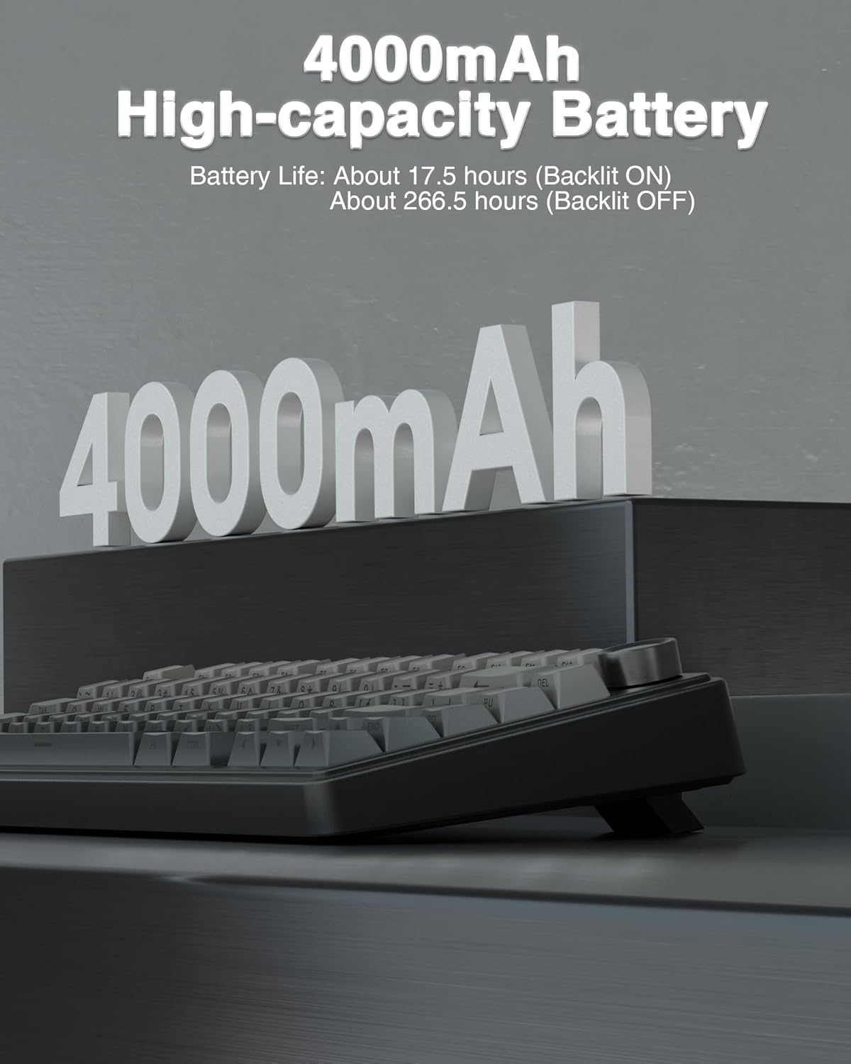 AULA F75 Pro Wireless Mechanical Keyboard,75% Hot Swappable Custom Keyboard with Knob,RGB Backlit,Pre-lubed Reaper Switches,Side Printed PBT Keycaps,2.4GHz/USB-C/BT5.0 Mechanical Gaming Keyboards