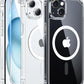 FNTCASE for iPhone 15 Case Clear: iPhone 14/13 Case Magnetic Phone Cases with Screen Protector Compatible with Magsafe Slim Anti Yellowing Rugged Protective Transparent Cell Cover (A-Clear)