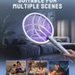 Electric Fly Swatter Racket, 4000V Bug Zapper with 1800mah Rechargeable Battery & Dual Modes, 2 in 1 Purple Mosquito Light Killer with 3-Layer Safety Mesh for Indoor Home Patio Camp(1 Pack)