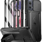 Poetic Revolution Case for Motorola Moto G Power 5G 2024 [Not Fit 2023 Version], [Slide Camera Cover], Full-Body Military Grade Shockproof Cover with Kickstand and Built-in-Screen Protector, Black