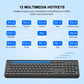 Wireless Keyboard and Mouse Combo, Full Size Silent Ergonomic Keyboard and Mouse, Long Battery Life, Optical Mouse, 2.4G Lag-Free Cordless Mice Keyboard for Computer, Mac, Laptop, PC, Windows