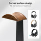 UPERGO Headset Stand with Gaming Controller Holder, Walnut Wood Headphone Stand with Storage Base, Gaming Equipment Accessories for Desk