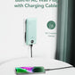 VEGER Portable Charger with Built-in AC Plug and Cables, All in One 10000mAh Ultra Slim Power Bank Travel Essentials, 15W Fast Charging Battery Pack Compatible with iPhone, Samsung, Android (Green)