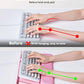 Computer Keyboard Wrist Rest Stand for Desktop, Keyboard Holder for Easy Typing with Wrist Pad for Office Desk, Home, School (Pink)