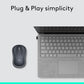 Logitech M185 Wireless Mouse, 2.4GHz with USB Mini Receiver, 12-Month Battery Life, 1000 DPI Optical Tracking, Ambidextrous PC/Mac/Laptop - Swift Grey