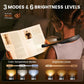Glocusent Book Light, 3-Color & 6-Brightness Reading Light, Bendable Neck Light, 80-hr Lasting Rechargeable Book Light, Perfect Reading Lights for Books in Bed, Knitting, Repairing, Book Lovers Gifts