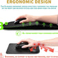 Hokafenle Ergonomic Mouse Pad Wrist Support with Massage Design, Wrist Rest Pain Relief Mousepad with Memory Foam&Non-Slip PU Base, Mouse Pads for Wireless Mouse & Desk (12x8 inch,Black)