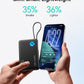 INIU 45W Power Bank, Fast Charging Portable Charger with Built-in USB C Cable, 10000mAh Small Type C Powerbank, Battery Pack for iPhone 17 16 15 14, iPad, Samsung S25 S24 etc Travel Camping Essentials