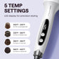 Wavytalk Blowout Boost Thermal Brush, 1.5 inch Heated Round Brush for Blowout Look, Negative Ion Technology, Ceramic Tourmaline, 5 Temperature Settings, Dual Voltage, White
