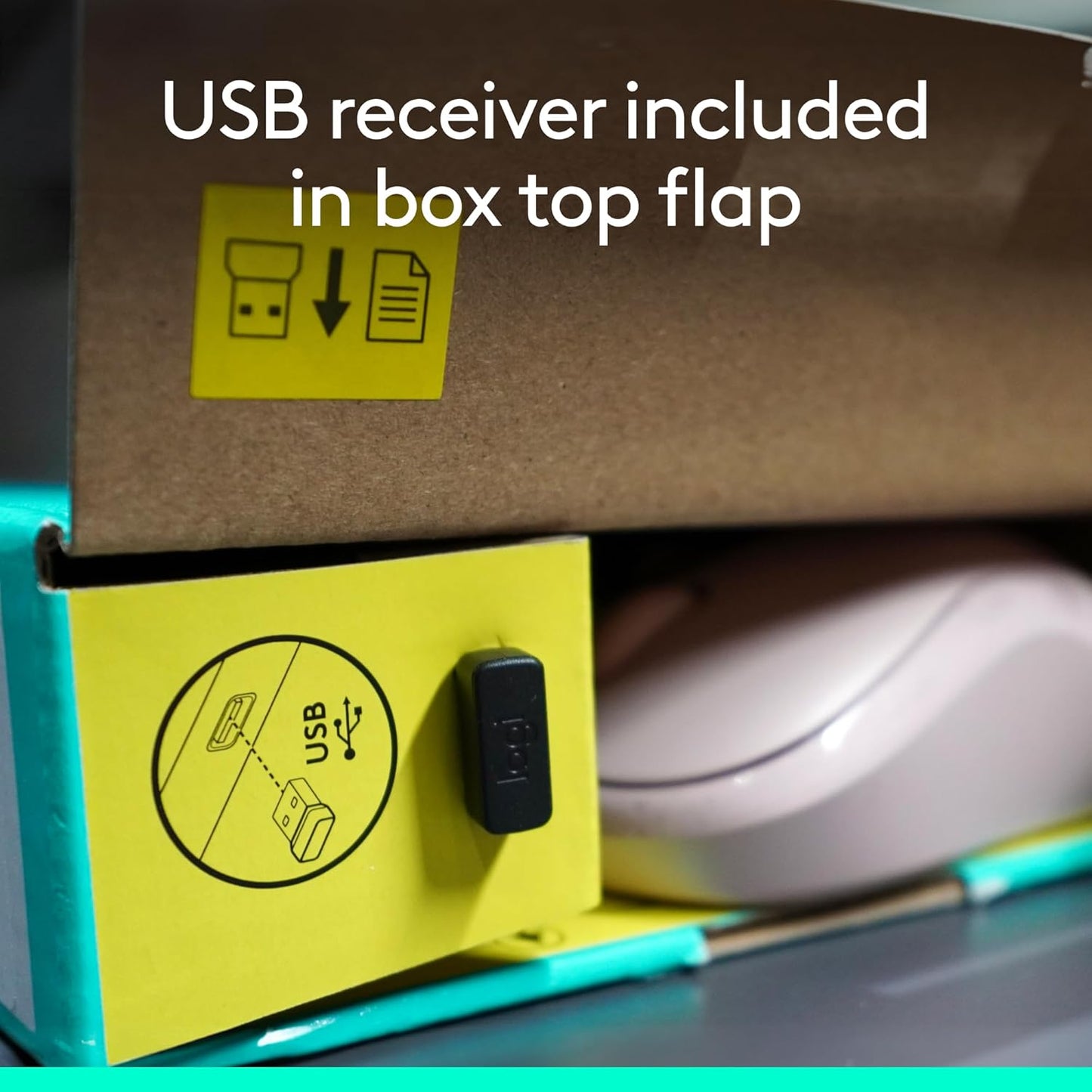 Logitech MK270 Wireless Keyboard and Mouse Combo for Windows, 2.4 GHz, 8 Multimedia Keys, PC, Laptop, Wireless Keyboard Compact Mouse Combo - Rose