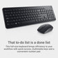 Dell Wireless Keyboard and Mouse - KM3322W, Wireless - 2.4GHz, Optical LED Sensor, Mechanical Scroll, Anti-Fade Plunger Keys, 6 Multimedia Keys, Tilt Leg - Black