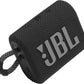 JBL Go 3 - Portable Mini Bluetooth Speaker, big audio and punchy bass, IP67 waterproof and dustproof, 5 hours of playtime, speaker for home, outdoor and travel (Black)
