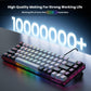 65% Gaming Keyboard, Wired Backlit Mini Keyboard, Ultra-Compact Anti-Ghosting No-Conflict 68 Keys Membrane Gaming Wired Keyboard for PC Laptop Windows Gamer