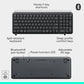 Logitech MK250 Bluetooth Wireless Mouse and Keyboard Combo: Fast & Easy Connectivity, Compact Wireless Keyboard, Ambidextrous Mouse, Durable Build - Windows/MacOS - Graphite