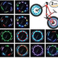 Bike Wheel Lights (2 Pack) - Waterproof LED Bicycle Spoke Tire Lights - Great Gift for Kids Adults - 30 Different Patterns Change - Bike Accessories - Black