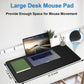 Extra Large Mouse Pad 31.5 x 11.8 in, Gaming Mousepad with Stitched Edges, Premium Microfiber Cloth Surface, Waterproof Non-Slip Base Keyboard Desk Mat for Home Office Gaming, Black