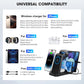 Wireless Charger for iPhone - 5 in 1 Charging Station for Multiple Devices Apple: Fast Wireless Charging Stand Dock for iPhone 17 16e 16 15 14 13 12 Pro Max Apple Watch Airpods