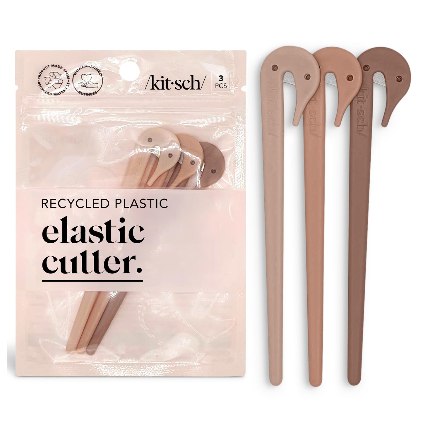 Kitsch Hair Tie Cutter – Easy To Use, Pain Free Rubber Band Cutter for Hair Kids, Baby & Toddler Girls | Ideal Gifts for Women – Multicolor, 3pc Set