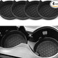 SINGARO Car Cup Holder Coaster, Silicone Cup Holder Insert, Universal Non-Slip Cup Holders, Car Accessories Interior for Women and Man Interior Sets 4 Pack Black