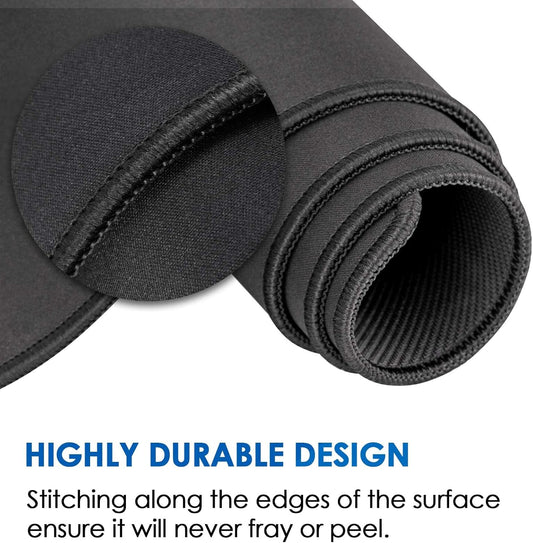 KTRIO Large Gaming Mouse Pad Desk Mat, Superior Micro-Weave Cloth for Precise Mouse Control, Non-Slip Rubber Base, Stitched Edges, Water-Resistant, for Gamer, Office & Home, 31.5" x 11.8" inches