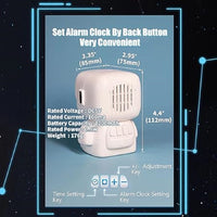Astronaut Cute Emotions Digital Alarm Clock, Kids LED Electronic Clock Snooze Mode, Loud Volume, 8 Levels of Volume Adjustment, Many Types of Ringtones With Countdown Timer Clock For Children Birthday Present, Home Decor, Return Gifts.