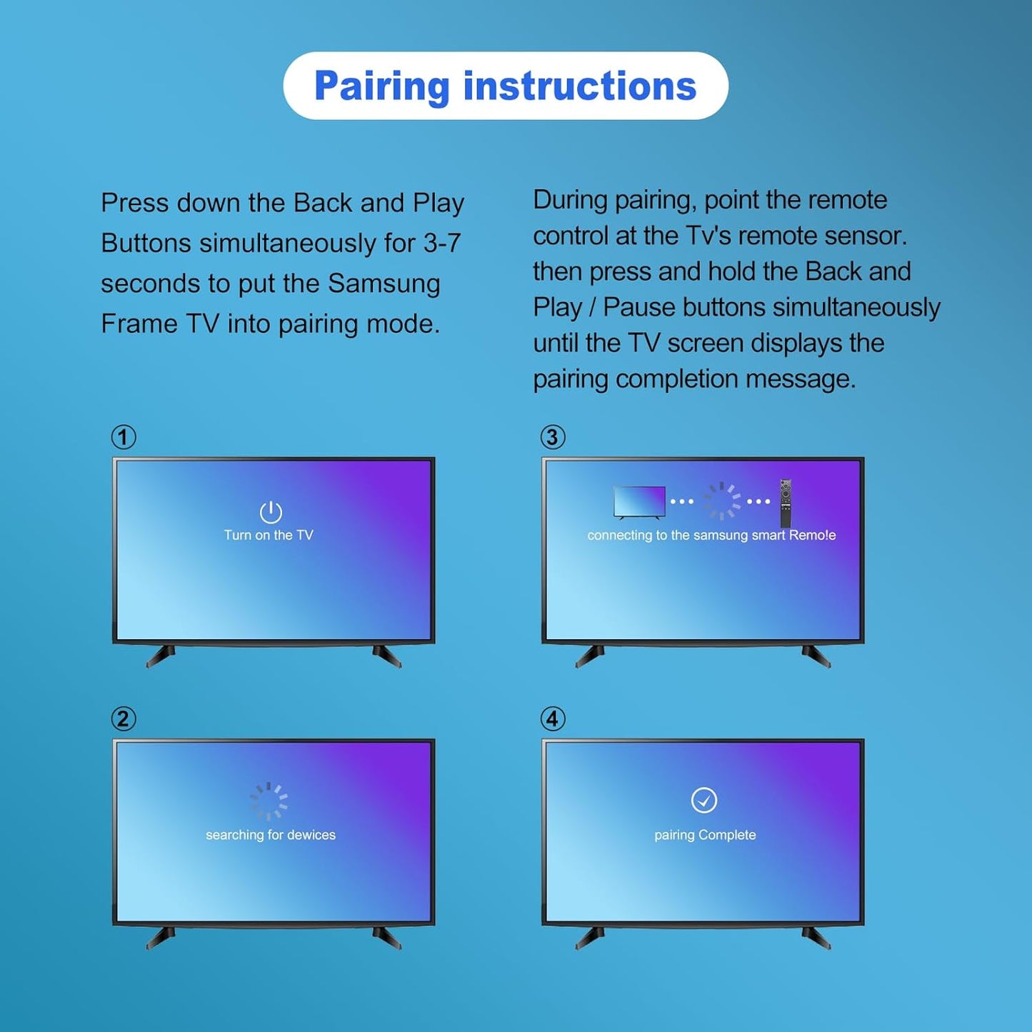 for Samsung Frame TV Remote Replacement, for 2018-2024 Samsung Frame Remote, Voice Function. for Crystal QLED QLED 4K 8K. Bn59-01391A(No Solar).