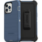 OtterBox Defender Series Screenless Edition Case for iPhone 13 Pro Max & iPhone 12 Pro Max (Only) - Holster Clip Included - Microbial Defense Protection - Non-Retail Packaging - Fort Blue