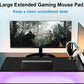 Extra Large Mouse Pad 31.5 x 11.8 in, Gaming Mousepad with Stitched Edges, Premium Microfiber Cloth Surface, Waterproof Non-Slip Base Keyboard Desk Mat for Home Office Gaming, Black