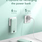 VEGER Portable Charger with Built-in AC Plug and Cables, All in One 10000mAh Ultra Slim Power Bank Travel Essentials, 15W Fast Charging Battery Pack Compatible with iPhone, Samsung, Android (Green)