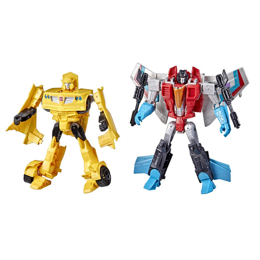 Transformers Toys Heroes and Villains Bumblebee and Starscream 2-Pack Action Figures - for Kids Ages 6 and Up, 7-inch ( Exclusive)