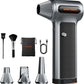 WOLFBOX MF200 Compressed Air Duster with Removable Battery & 4 Nozzles, Cordless 3-Speed Adjustable Mini Blower for Computer Keyboard, Car Cleaning, Home, and Outdoor Use