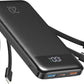 charmast 20000mAh Portable Charger with Built in Cables, 22.5W Travel Power Bank Fast Charging, USB C Cell Phone Battery Pack for iPhone 16/15/14/13/12/11 Series, iPad, Samsung, Android, Tablet
