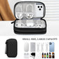 FYY Travel Cable Organizer Pouch Electronic Accessories Carry Case Portable Waterproof Double Layers All-in-One Storage Bag for Cord, Charger, Phone, Earphone Black
