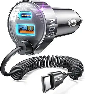 LISEN 90W for iPhone 17 16 15 Pro Max Car Charger USB C Fast Charge,Super Fast for iPhone 17 16 Car Charger USB C Adapter for iPhone 17e 16 15 Pro Max Plus Air,Samsung Galaxy S26 Ultra, Android