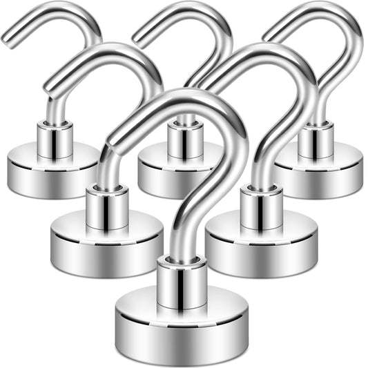 Neosmuk Magnetic Hooks, Cruise Ship Essentials, 30lb+ Heavy Duty Magnetic Hooks for Cruise Cabins, Refrigerator, Grill, Hanging, and Travel | Extra Strong Must-Haves Magnet Hook