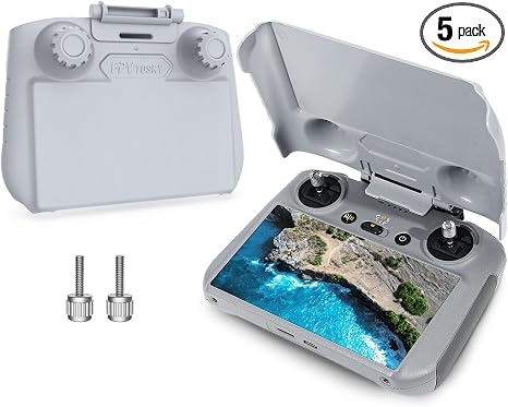 FPVtosky 2-in-1 Lito X1/Mini 5/4 Pro RC 2 Sun Hood & RC2 Protective Cover, Sun Shade Screen Protector for DJI Avata 360 /Air 3S/ Mini5/4 Pro RC2 Remote Controller Protection Accessories