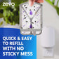Zevo Flying Insect Trap & 3 Refill Cartridges - Plug in Fly Trap & Indoor Bug Catcher for Gnats, House & Fruit Flies - Blue & UV Light Technology, Mess-Free Alternative to Bug Zapper