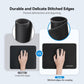 TECKNET Mouse Pad with Anti-fray Stitching, Waterproof Surface & Non-Slip Rubber Base with Stitched Edges Gaming Mouse Mat for Laptop，Compatible with Laser and Optical Mice - Black