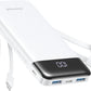 Charmast Portable Charger with Built in Cables, Power Bank with Cords Wires, Slim 10000mAh Travel Battery Pack 6 Outputs 3 Inputs 3A Fast Charging for Samsung Google Pixel LG Moto iPhone iPad