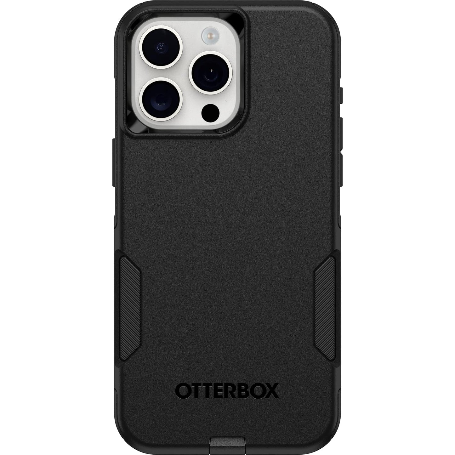 OtterBox iPhone 15 Pro MAX (Only) Commuter Series Case - BLACK, slim & tough, pocket-friendly, with port protection