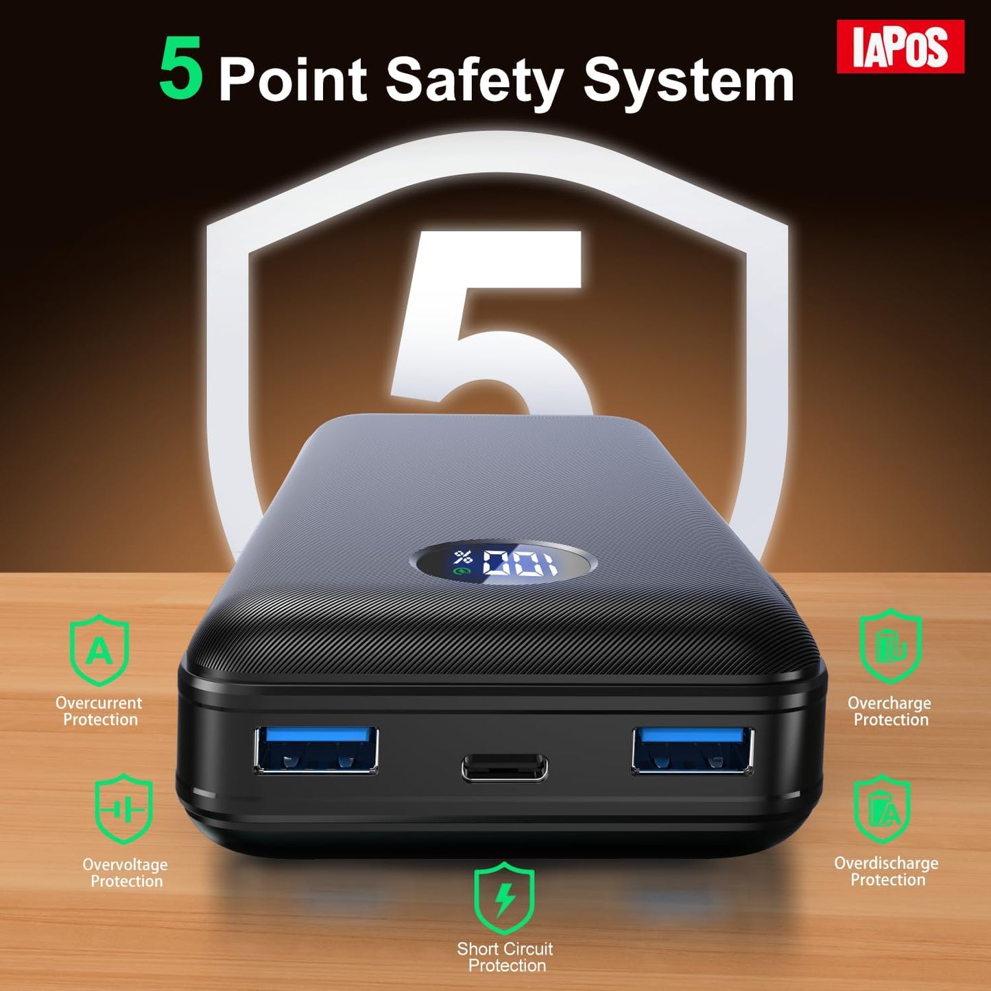 Portable Charger 40000mah Power Bank, USB-C (22.5W) Fast Charging Battery Pack Portable Phone Charger for iPhone 16 Pro/16/15/14/13 Series, Android Samsung Galaxy, Battery Bank for Travel Camping