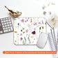 Square Mouse Pad Beautiful Flowers Plants, Personalized Premium-Textured Custom Mouse Mat Design, Washable Mousepad Cloth, Non-Slip Rubber Base Computer Mouse Pads for Wireless Mouse