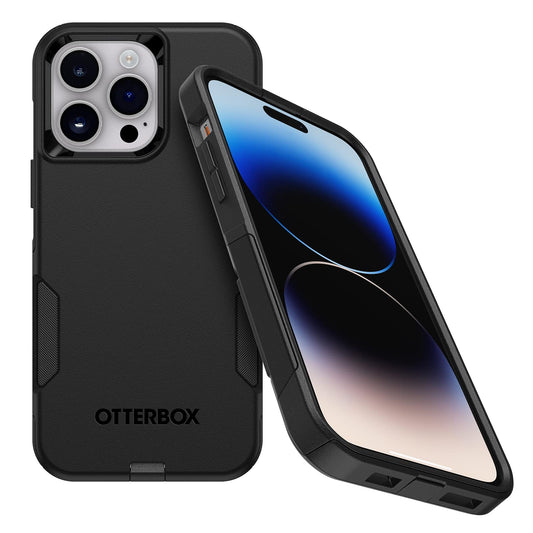 OtterBox iPhone 14 Pro (ONLY) Commuter Series Case - Black, Slim & Tough, Pocket-Friendly, with Port Protection | Thin & Protective iPhone Case, Dual-Layer, Impact Absorbing iPhone Case