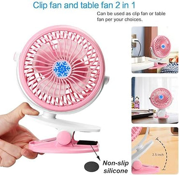 Portable Mini Air Cooler Plastic Blade Clip Fan