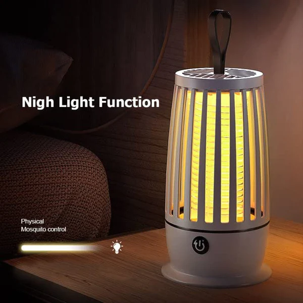 LED Mosquito Light Wave Zapper Lamp Portable Quiet Indoor Outdoor Electric Shock