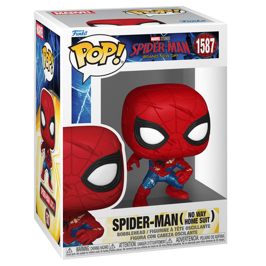 Funko POP! Marvel: Spider-Man Brand New Day - Spider-Man (No Way Home) | Official Merch - Collectable Vinyl Figurine for Shelf Display - Birthday Gift Idea for Fans and Collectors
