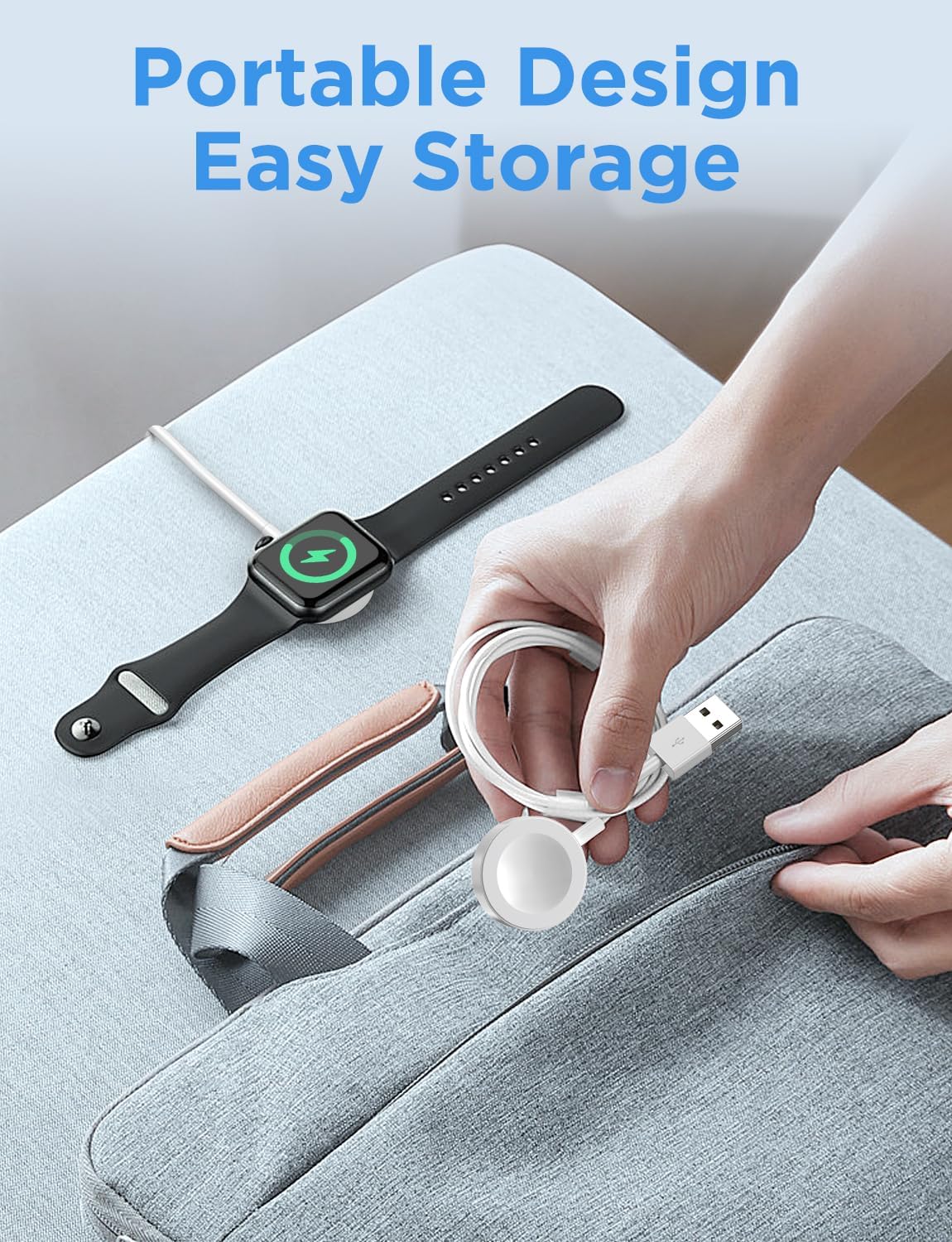 𝟐𝟎𝟐𝟔 𝐔𝐩𝐠𝐫𝐚𝐝𝐞𝐝 for Apple Watch Charger USB Magnetic Fast Charging Cable Portable Wireless Charging Accessories Compatible with iWatch Series 11/10/9/8/7/6/5/4/3/2 Ultra 3/2/SE-3.3FT