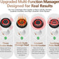 Lymphatic Drainage Massager, Anti Cellulite Massage Tool White 4-in-1 Heat Light Vibration, Suitable for Legs Arms, Abdomen, Helps Eliminate Cellulite Stretch Marks, Leaving Skin Smooth