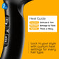 Conair Hair Dryer, 1875W Turbo Blow Dryer with Tourmaline Coating and Ionic Conditioning, Includes Diffuser and Concentrator Attachments, 2 Heat & 2 Speed Settings, Blue/Black