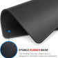 MROCO Mouse Pad [30% Larger] with Anti-Fray Stitched Edges, Premium-Textured Waterproof Surface, Non-Slip Rubber Base, Computer & Gaming Mouse Mat for Laptop, Office & Home, 8.5 x 11 in, Black